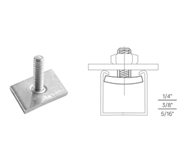 Porca losangular com pino